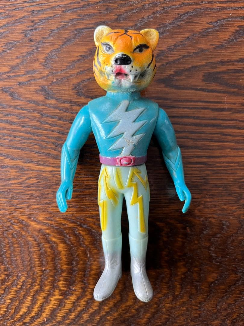 送料込み 当時物 顔美品 タイガーセブン ポピー ソフビ