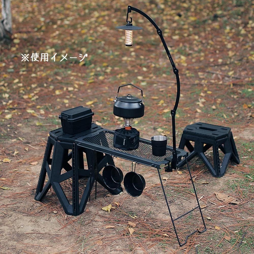 ジャグ置き　アイアンテーブル　脚立　スツール　ソロキャンプ　ラック　ゴールゼロ