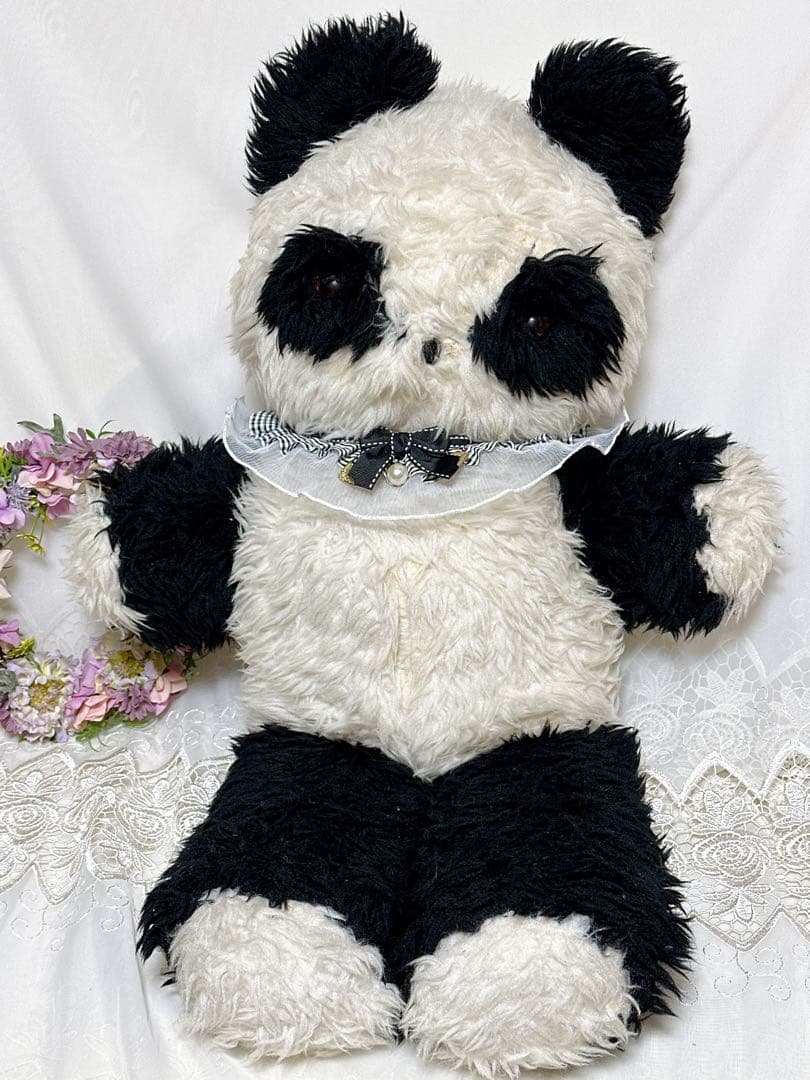 ❤️特大❤️ ペディグリー　アンティークパンダ　アンティークベア　ビンテージ