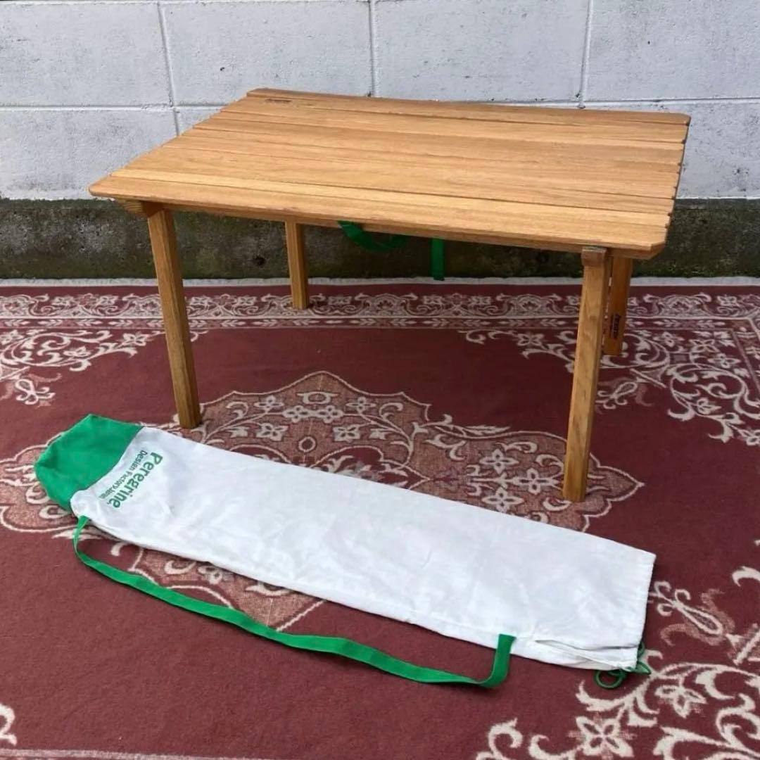 Peregrine ペレグリン◾️胡桃材 木製ロールトップテーブル アウトドア B