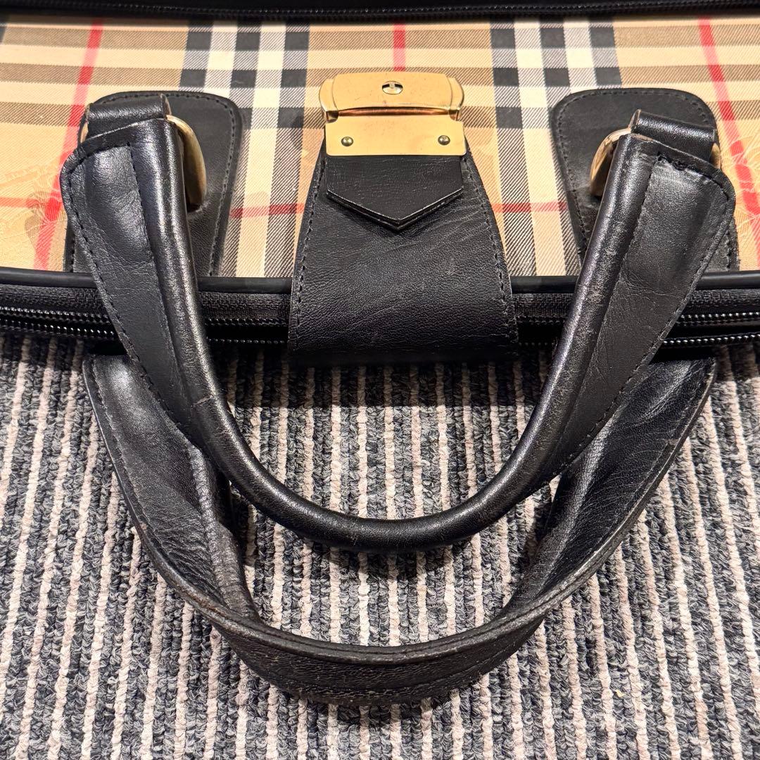 Burberrys バーバリー ヴィンテージガーメントバッグ ノバチェック 鍵付