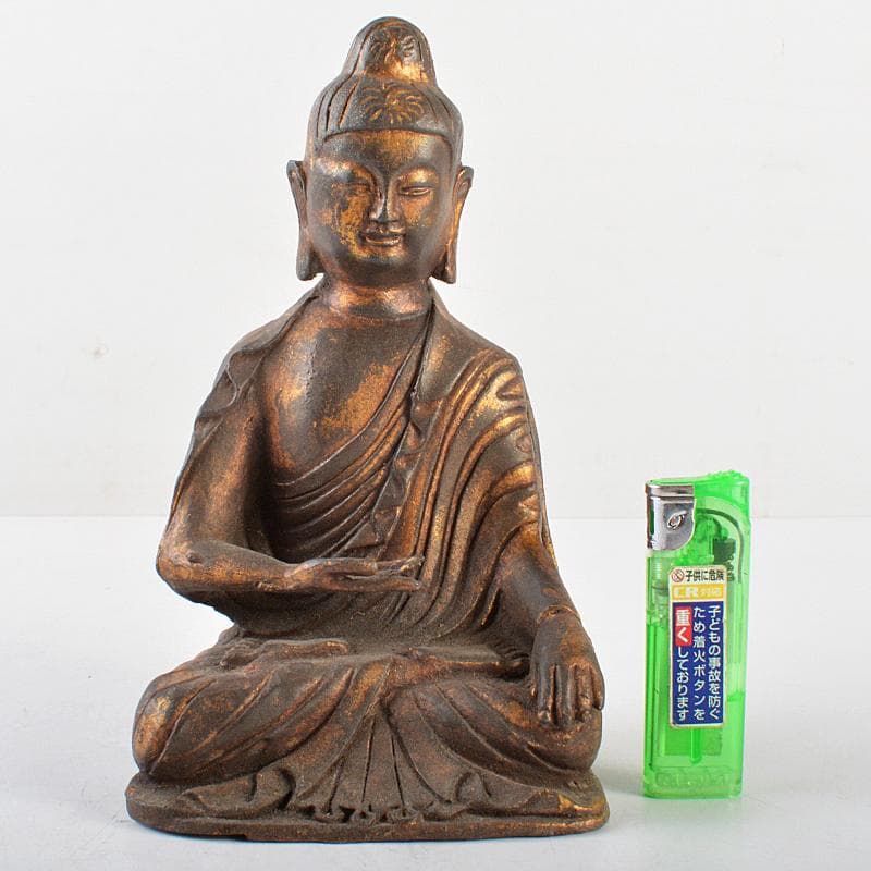 仏教美術　古銅鍍金　チベット仏　仏像　置物　M　R5823