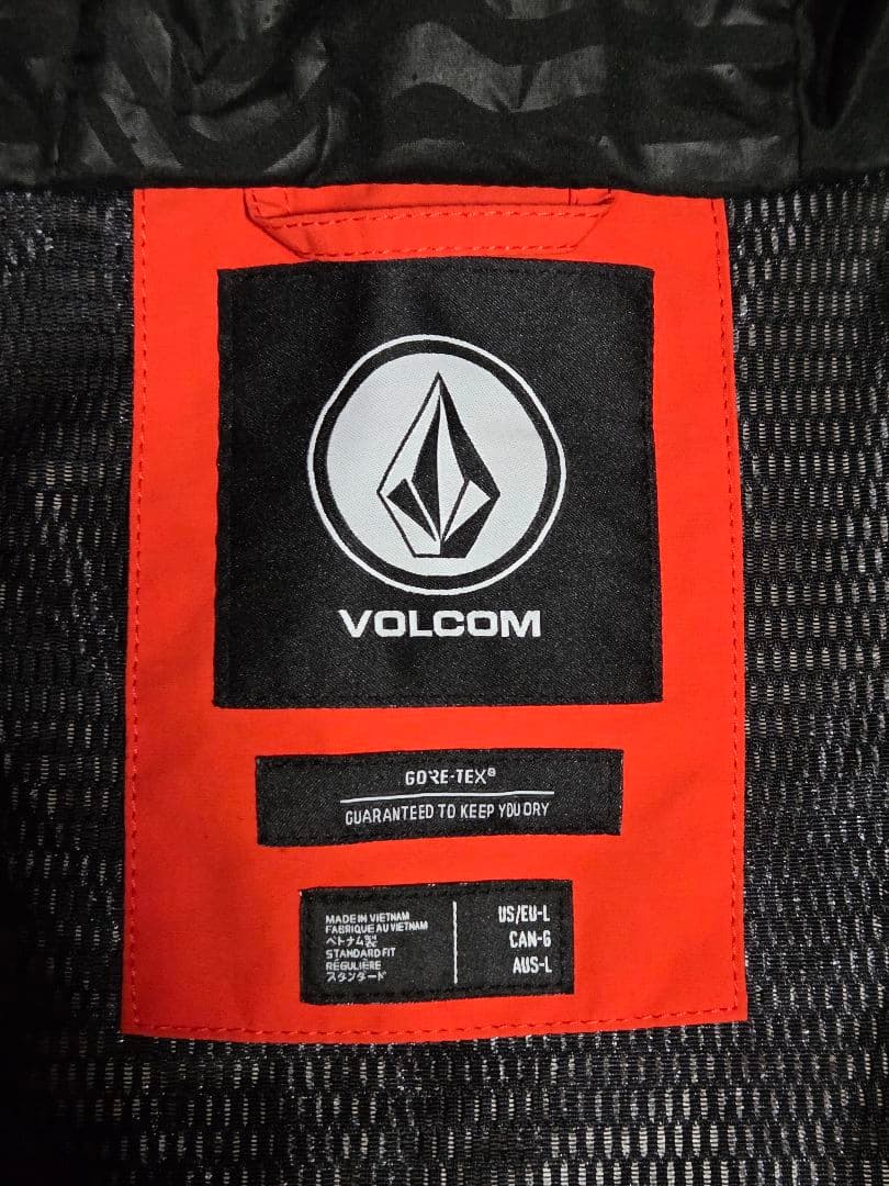 VOLCOM GORE-TEX® レッド　zipテック　US Lサイズ