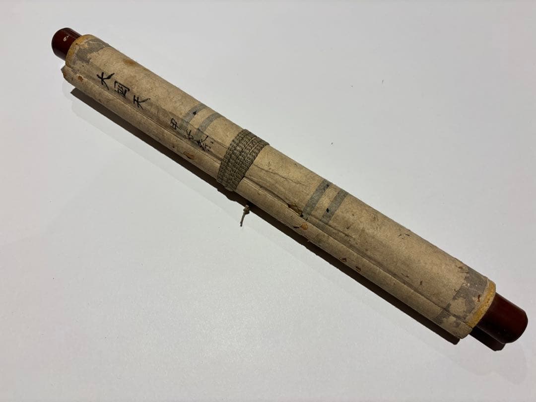 「大国天（大黒天）甲子祭 木版彩色画」掛軸 1幅|掛け軸 江戸時代