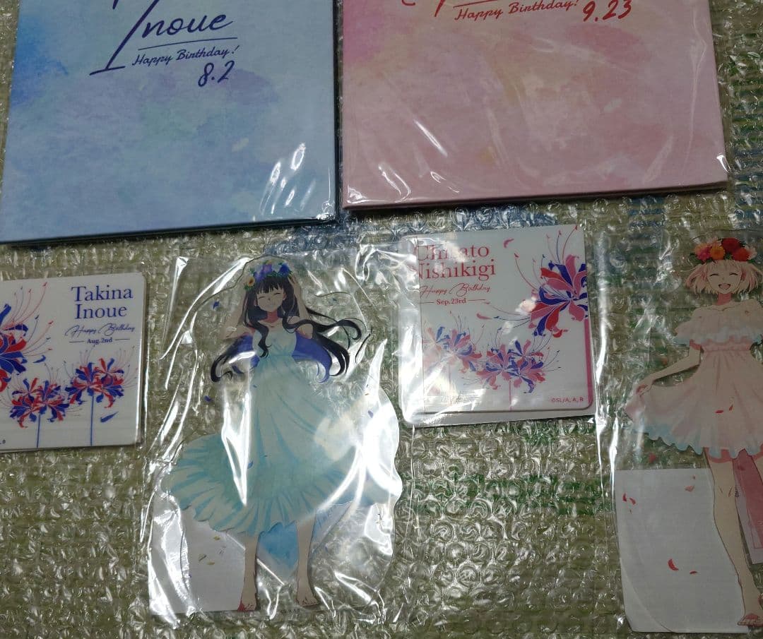 リコリス・リコイル バースデー記念グッズ アクリルスタンド コースター 6点