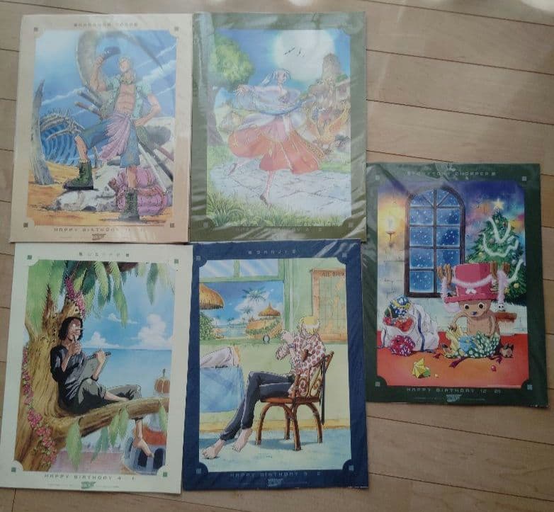 ONE PIECE バースデー　ポートレート5枚セット