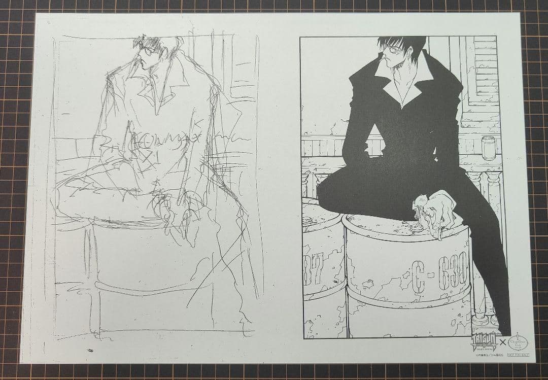 A3サイズ コンプリート 後半 全9種 非売品 トライガン カフェ ラフ