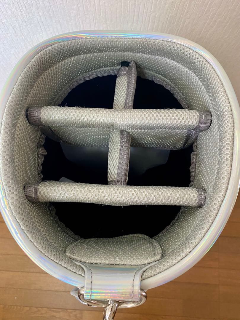 虹色 透明 PVC ゴルフバッグ