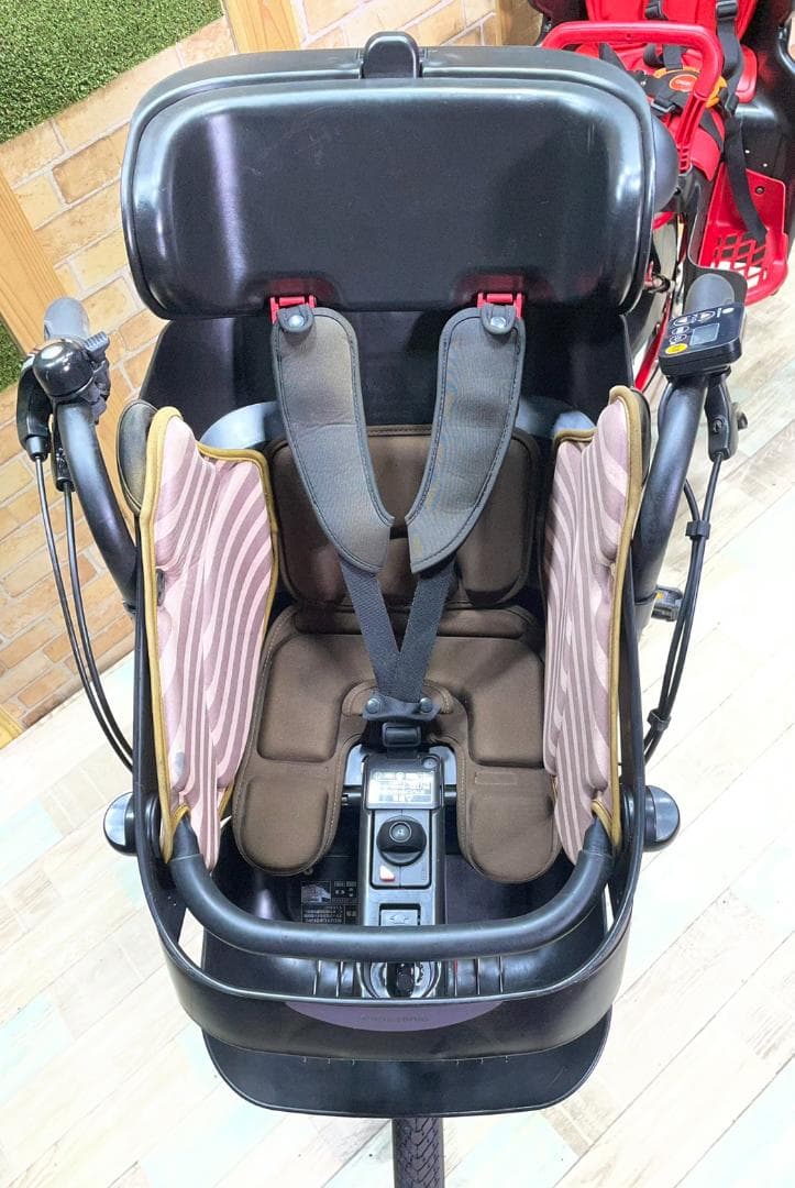 特価 レッド系 パナソニック 子供乗せ電動アシスト自転車 H3342