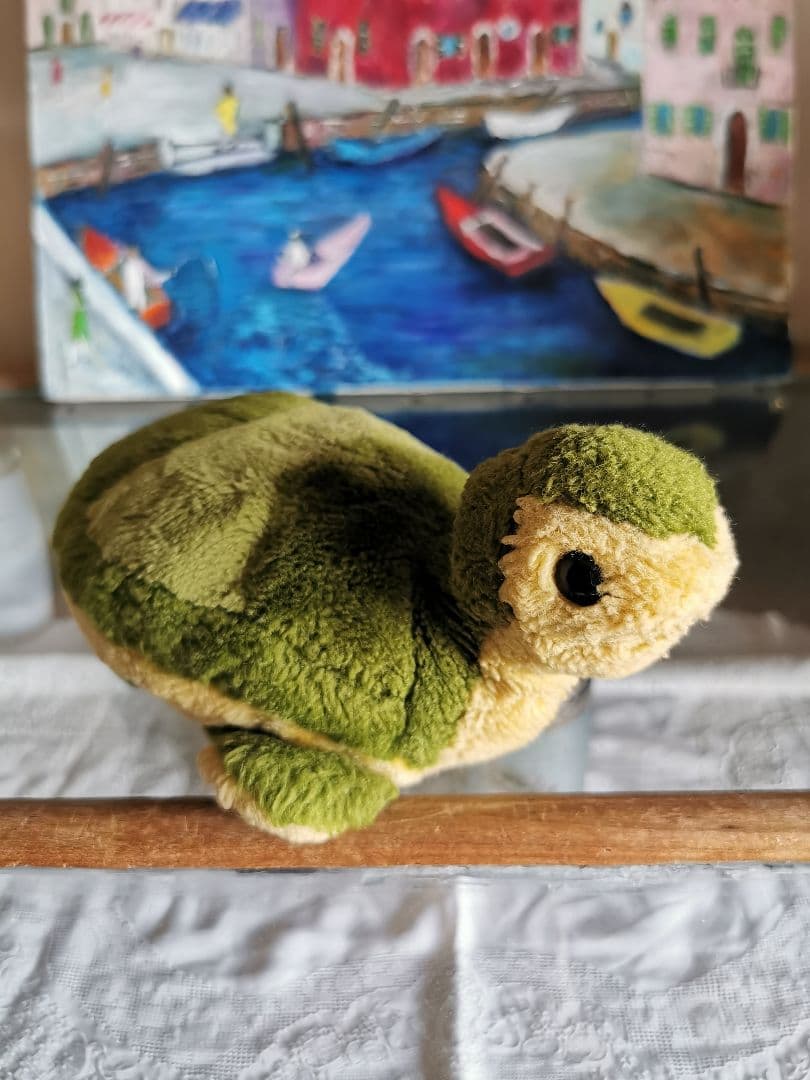 アンティーク Steiff ミドリガメ 緑亀 トータス陸亀 タートル ぬいぐるみ
