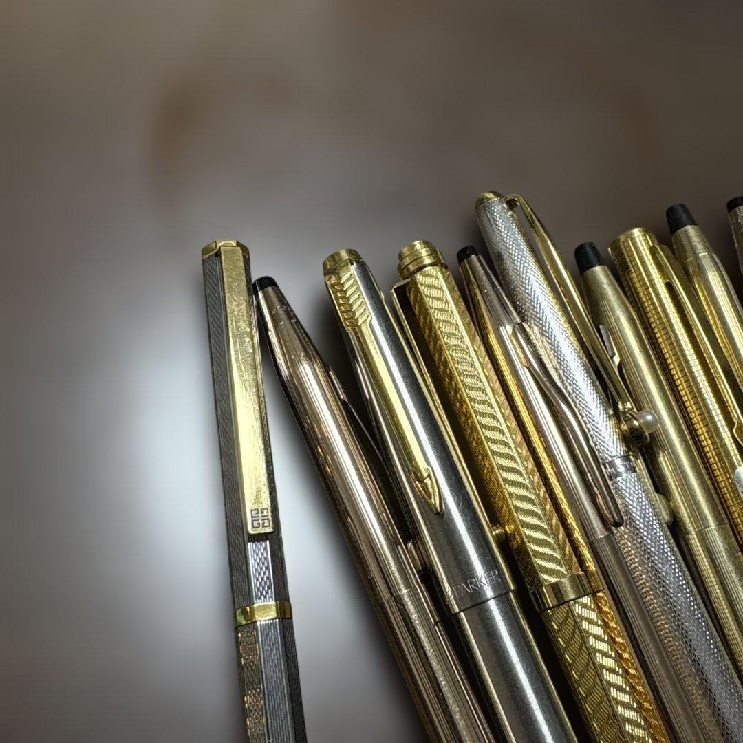 高級万年筆・ボールペンPARKER 14K siliver givenchi