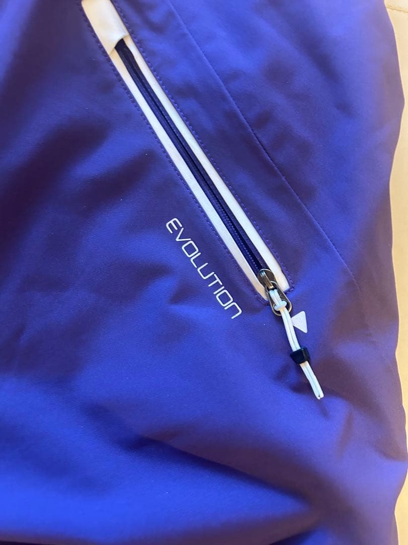 SOS スキーウェア 上下セット レディース 34 グリーン×パープル