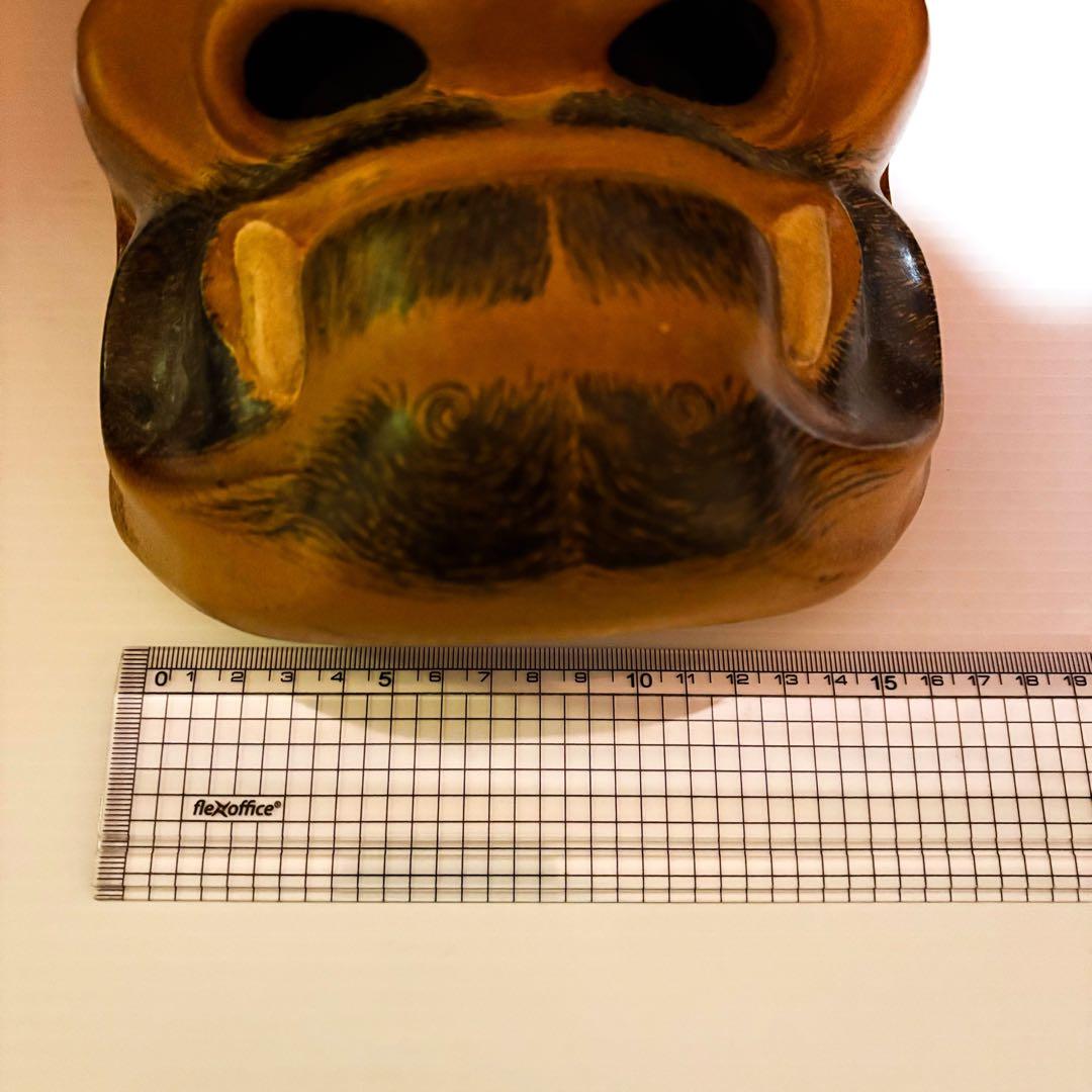 骨董　お面　能面　鬼　日本　きばべしみ　Japan