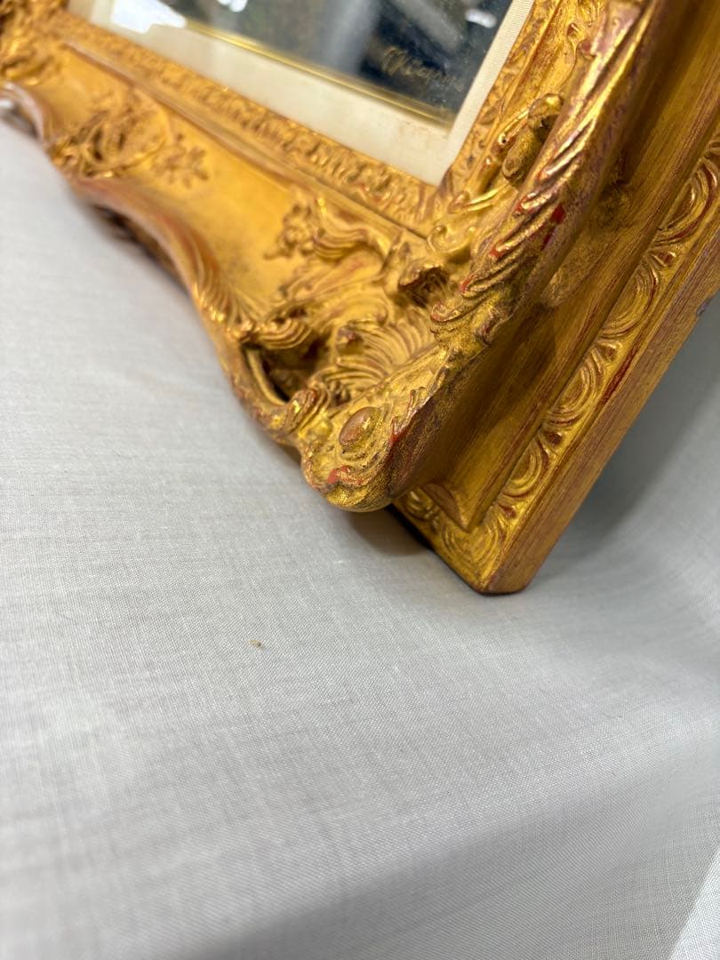 「黎明の富士」　北山達也　精進湖畔より　油彩画　絵画　日本画 風景画　額装