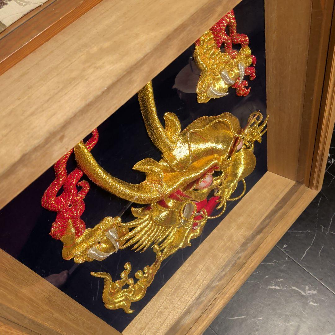 布団締め　金糸　刺繍　龍　布団太鼓　太鼓台　だんじり　山車　和柄　スカジャン