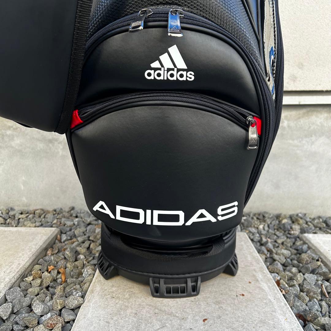 美品 アディダス ゴルフ adidas golf キャディバッグ 9.5型 黒