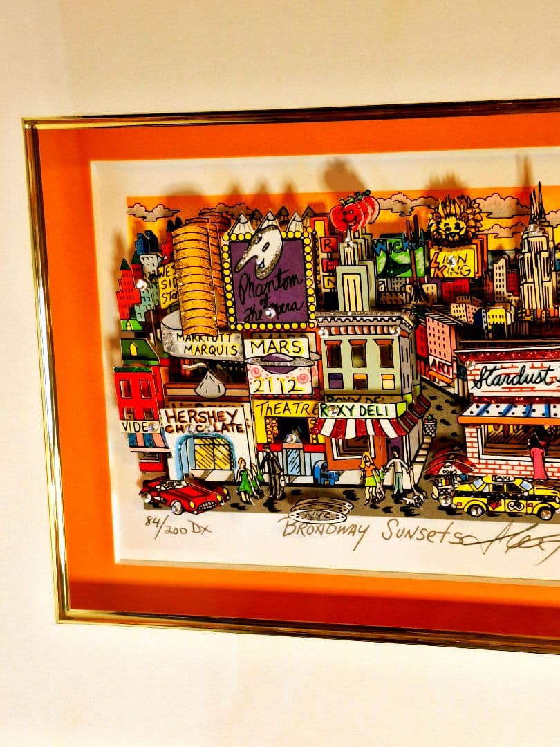 【早い者勝ち】【希少】最終価格　チャールズ・ファジーノ　ブロードウェイサンセット