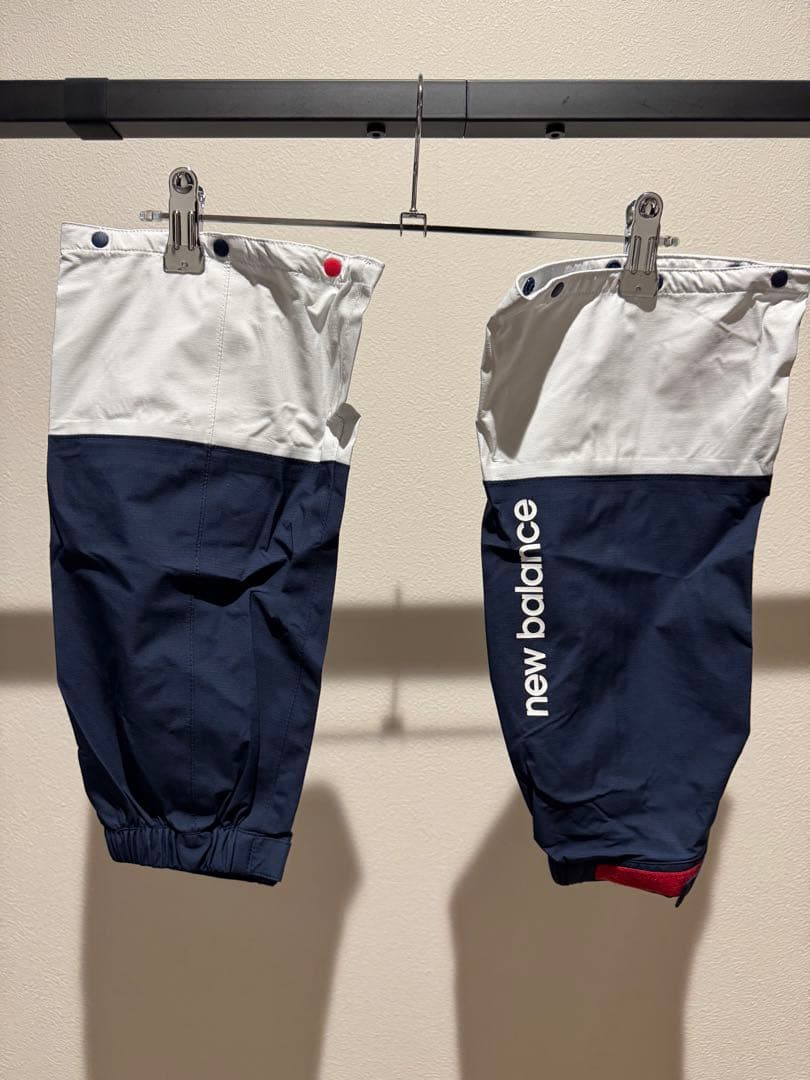 new balance レインウェアセット ネイビー/ホワイト