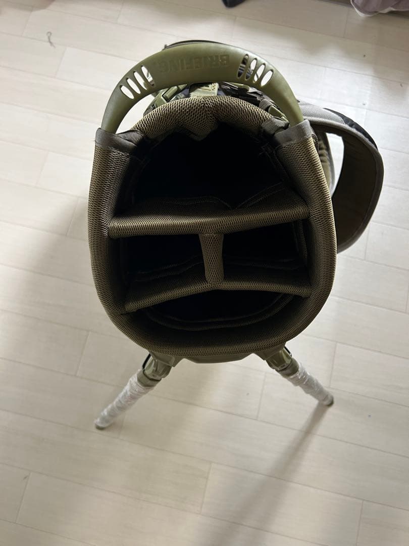 BRIEFING キャディバッグ ブラック/オリーブ　 ネームプレート未使用