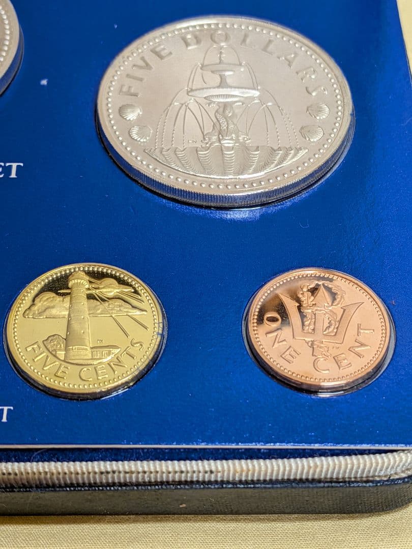 バルバドス　プルーフセット　1975