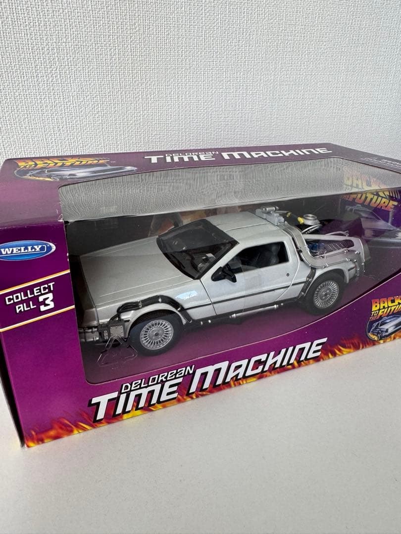 デロリアン 未開封品3点セット 1/24 WELLY製(絶版品 )タイムマシーン