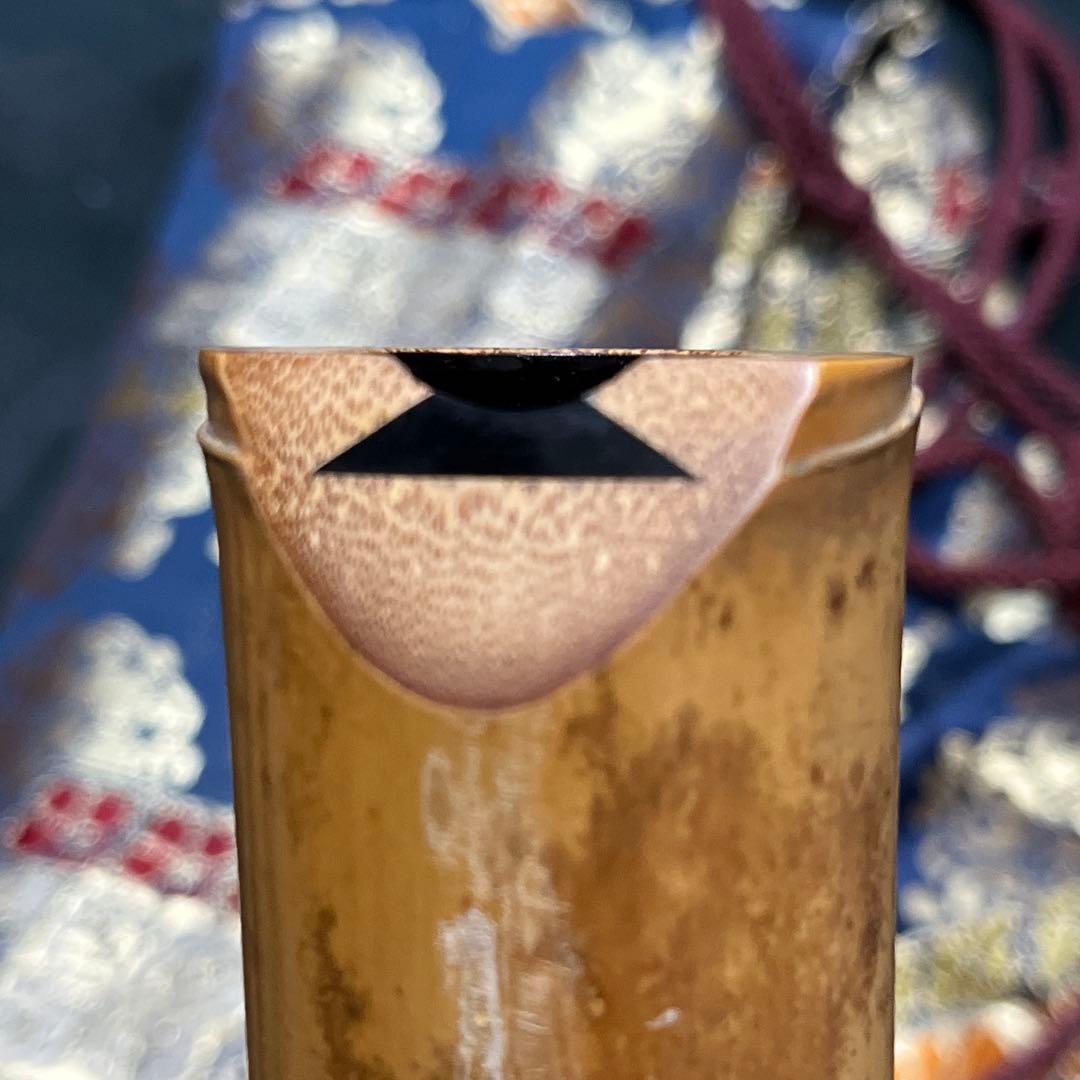 尺八 琴古流 竹仙 中継ぎ緩み無し 二尺二寸管 籐巻 銀三線 【音出し確認済み】