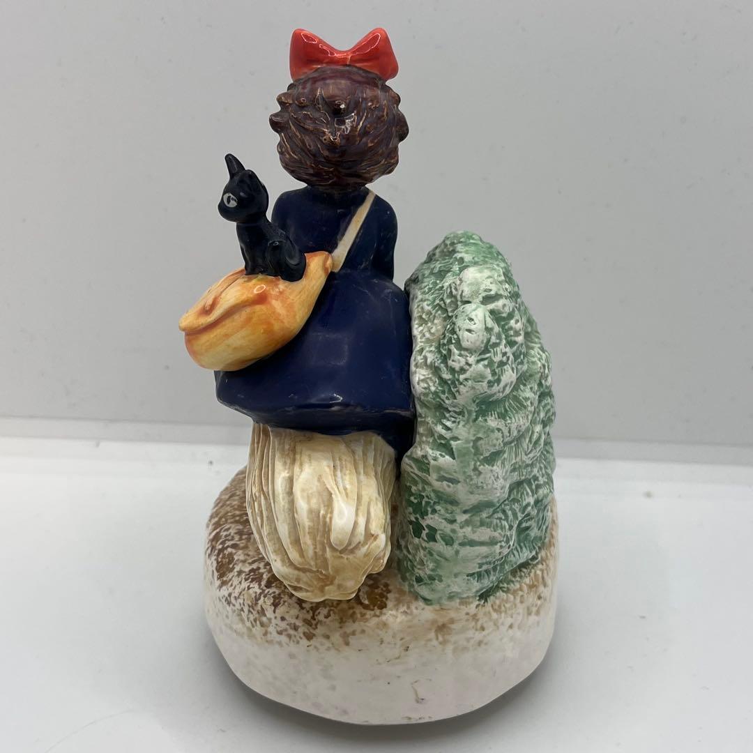 【レア】魔女の宅急便 オルゴール 置物 キキ　ジジ ルージュの伝言 ジブリ　陶器