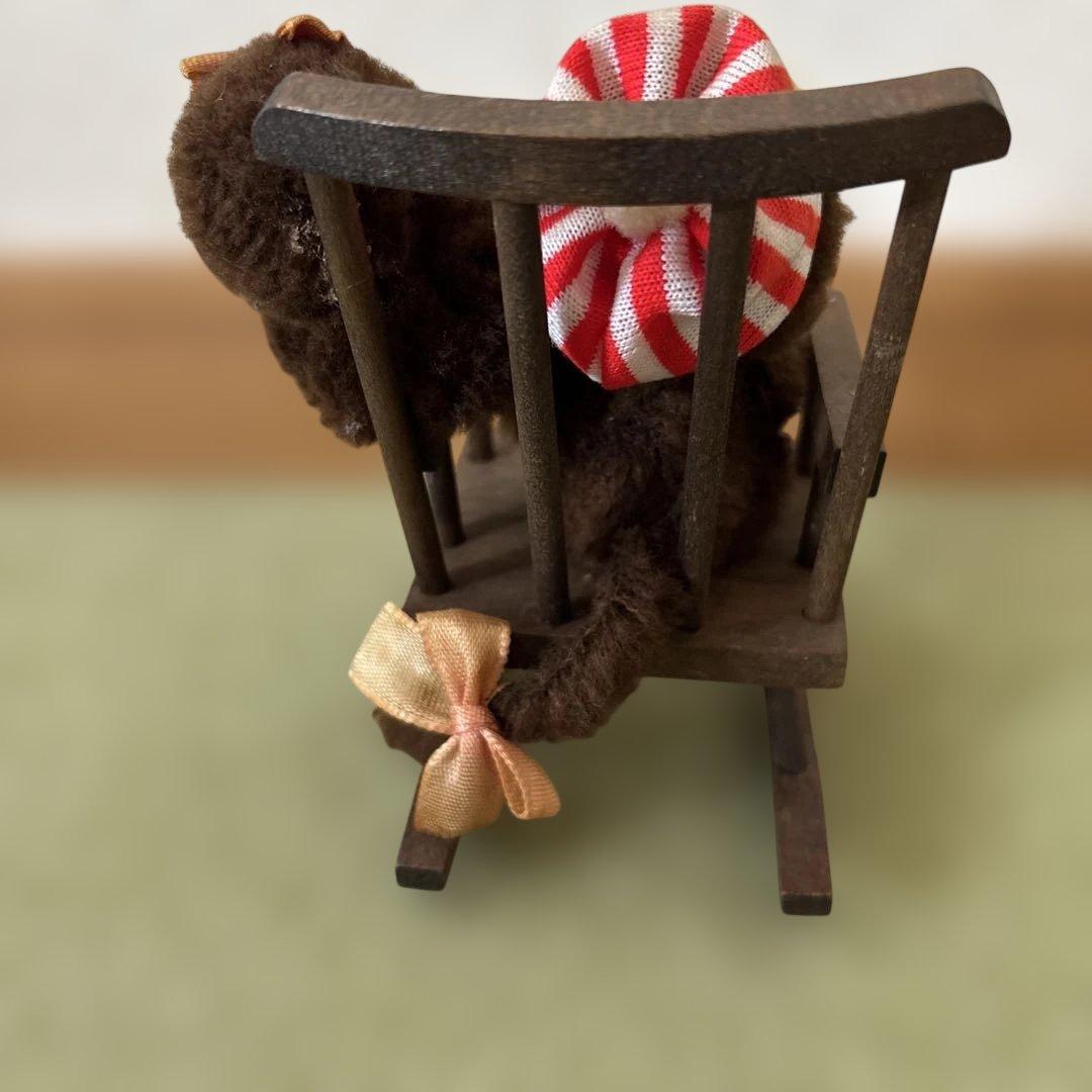 レア‼️昭和レトロ　ブルーアイ　モンチッチ　ロッキングチェアー