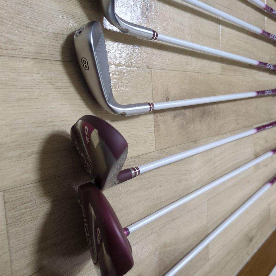 本格 レディース PING GLe2 ゴルフクラブ 9本セット キャディバッグ付