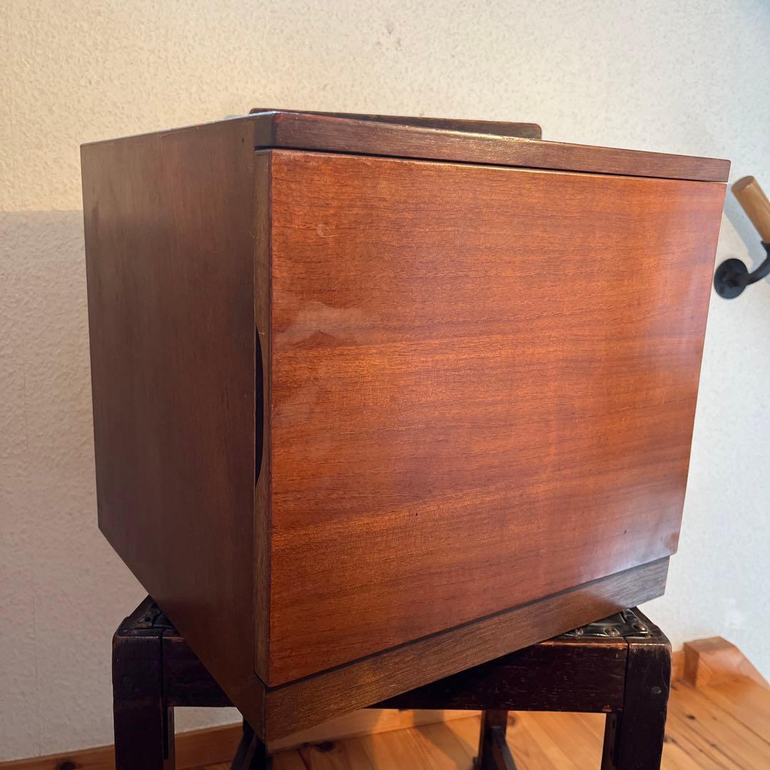 昭和レトロ アンティーク ヴィンテージ 木製レコードケース 書類ケース