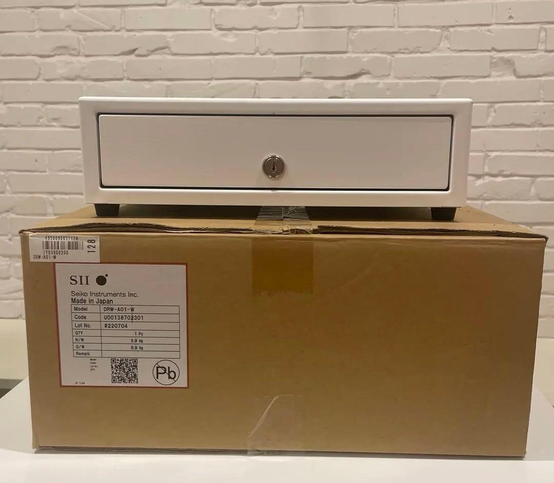 セイコーインスツル　キャッシュドロア　DRW-A01-W　※エアレジ対応