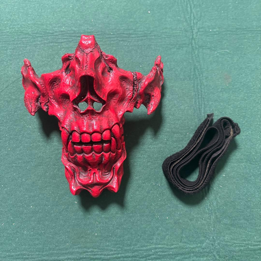 VOLK TACTICAL GEAR 鉄虎竜オーガマスク 赤 サバゲー