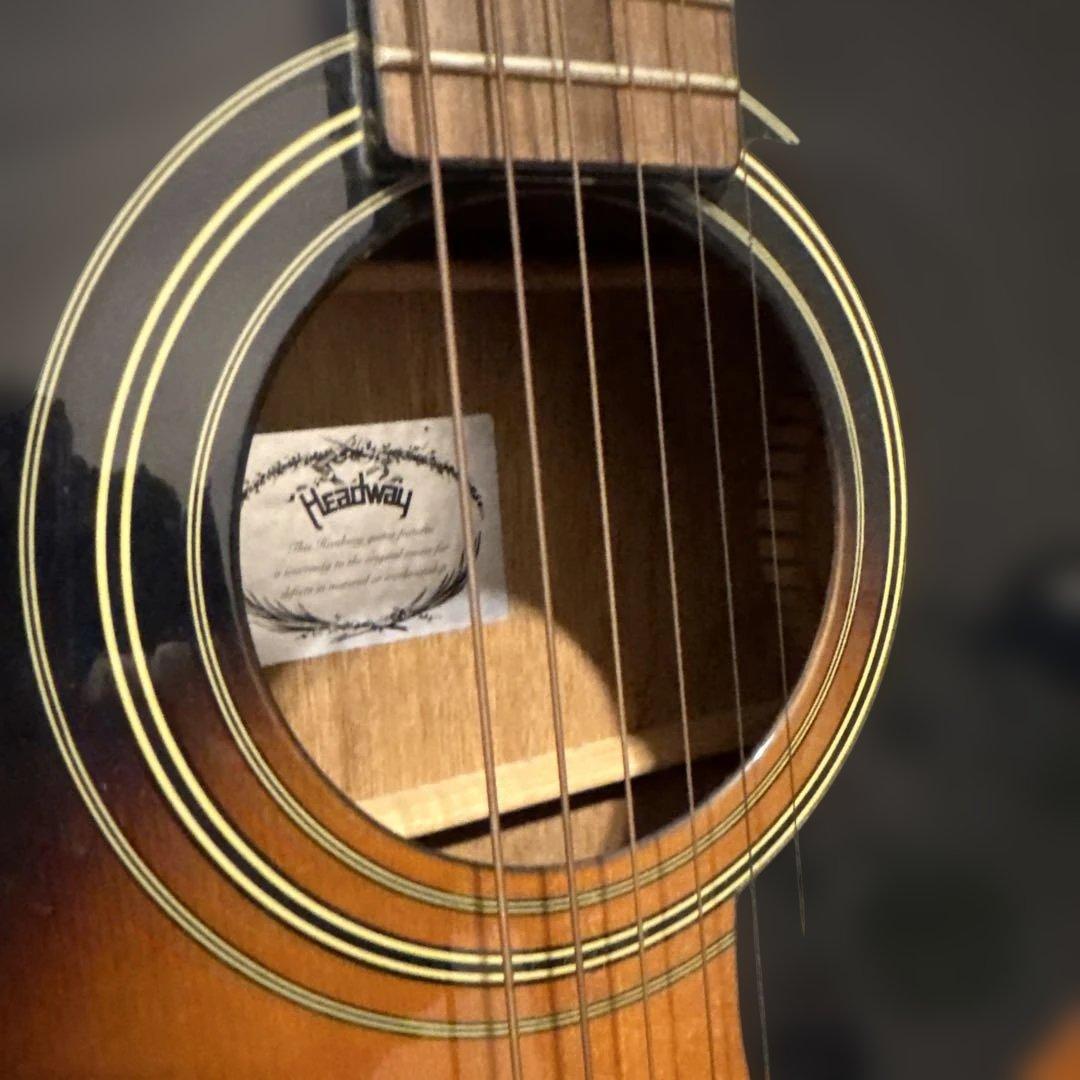 【美品】HCF-18 ヘッドウェイ　アコースティックギター　サンバースト