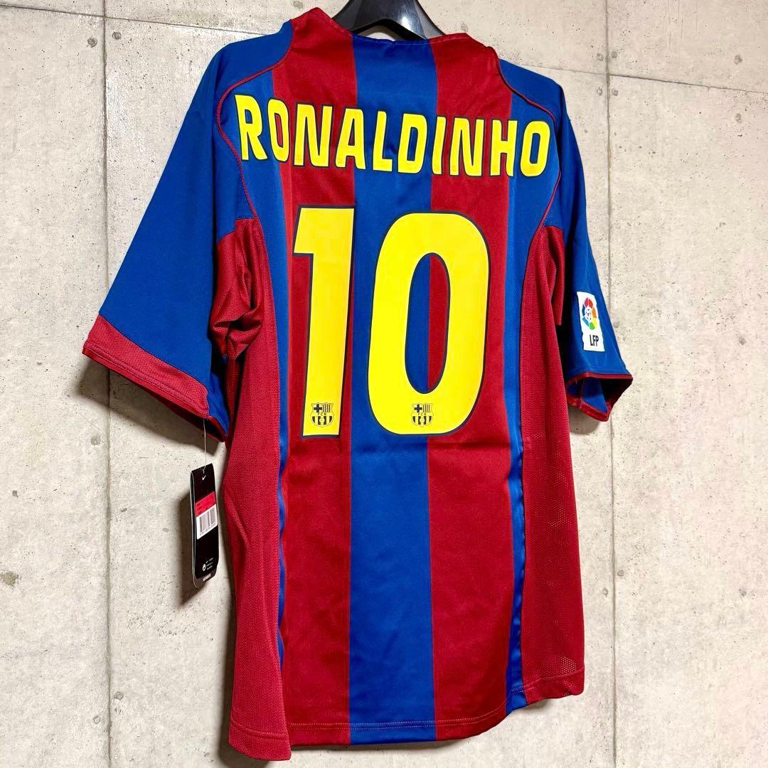 【新品/タグ付き】04/05 FCバルセロナ♯10 ロナウジーニョ 【Lサイズ】