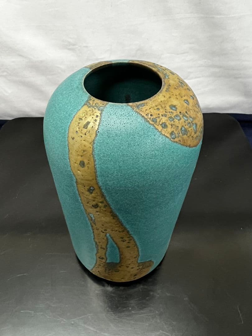 花瓶『雲藍』 森野泰明 日本藝術院会員