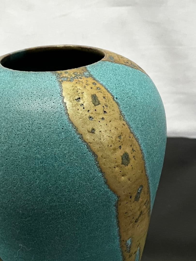 花瓶『雲藍』 森野泰明 日本藝術院会員