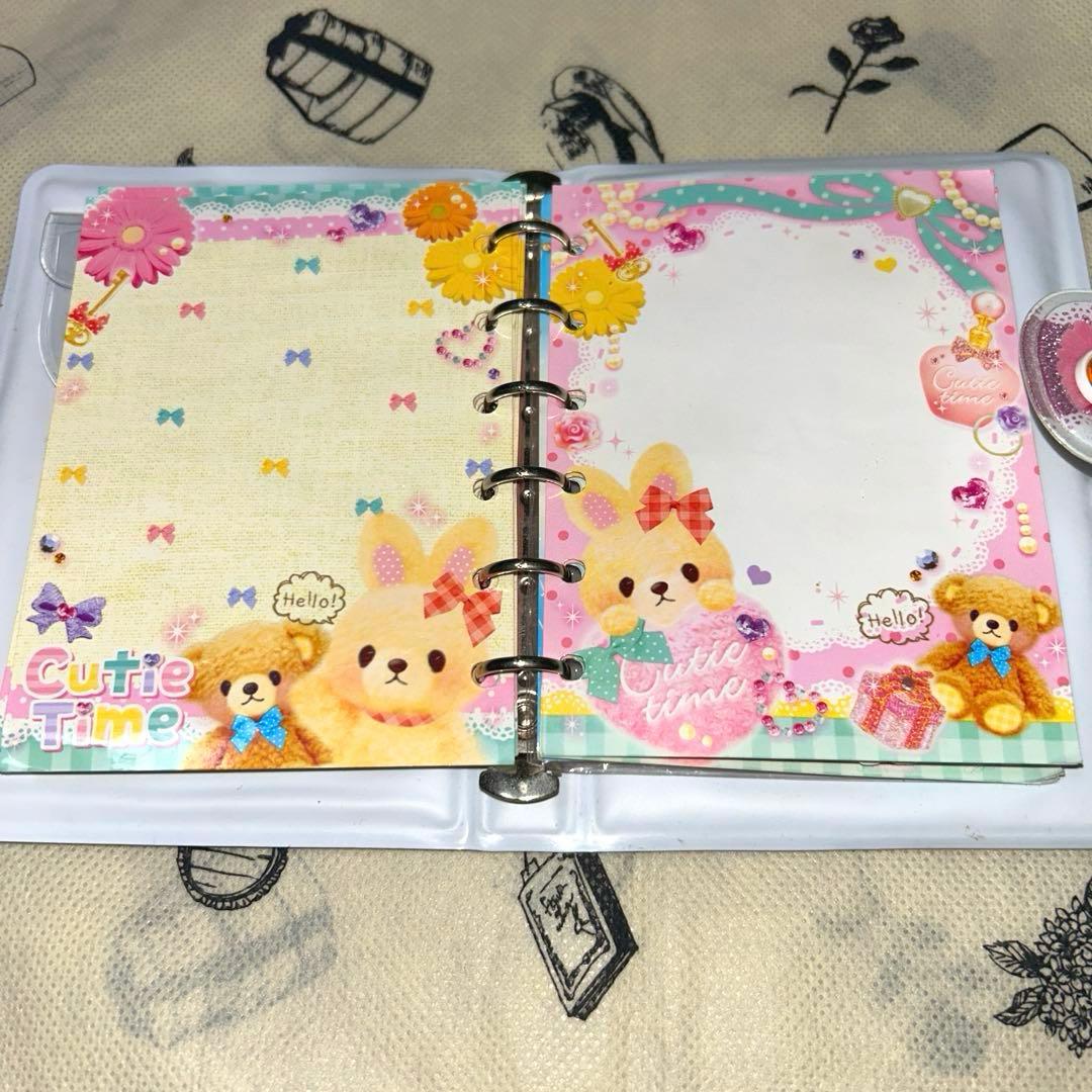 シール帳　当時物　平成　シールバインダー　cutie time シール付き