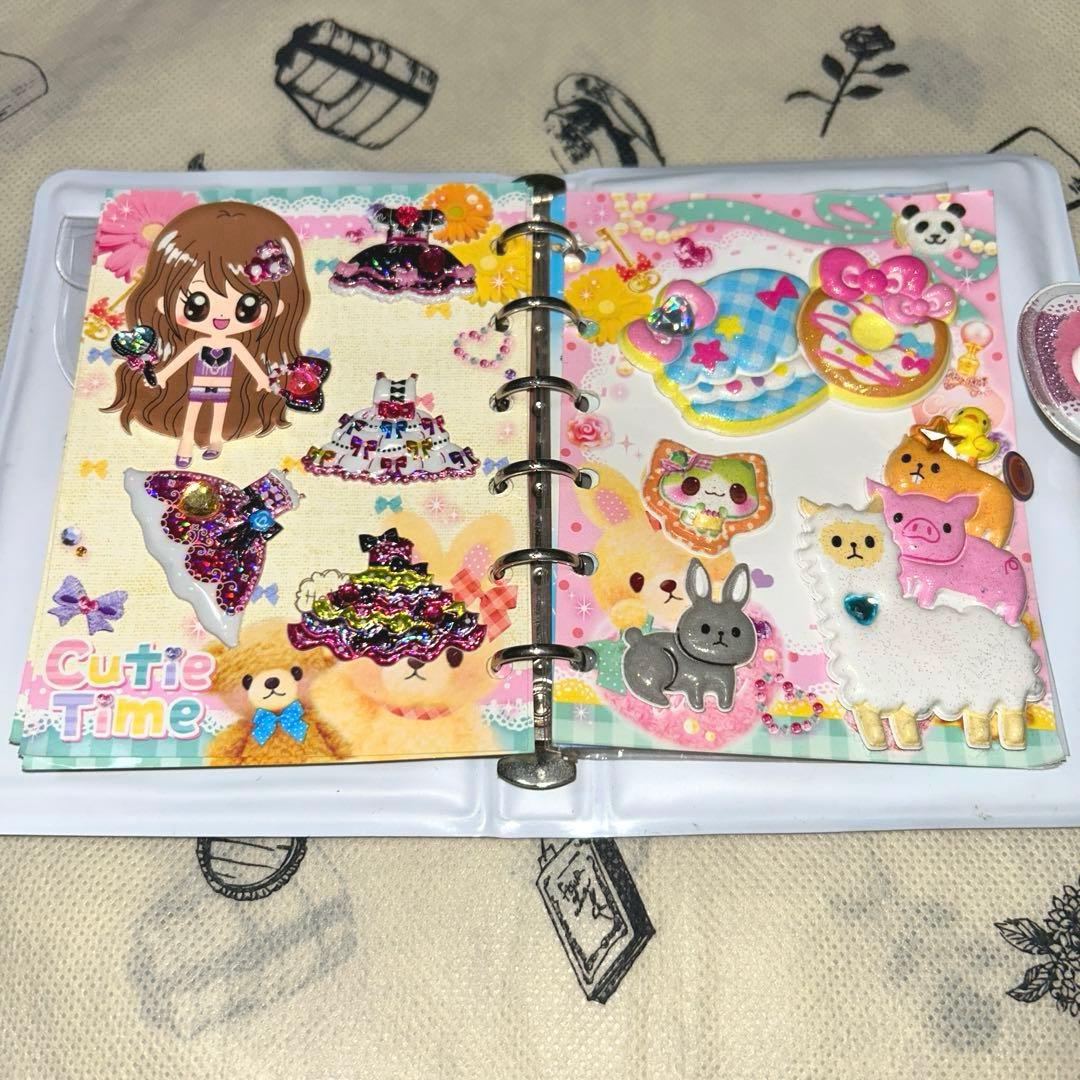 シール帳　当時物　平成　シールバインダー　cutie time シール付き