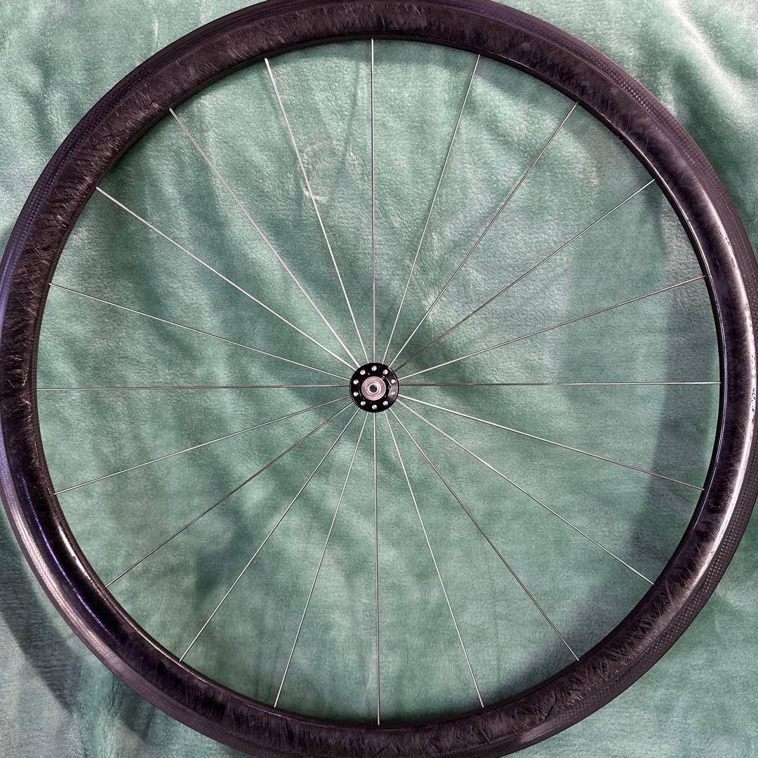 TNIカーボンロードホイール前後セットEDEOカセット付き中古品