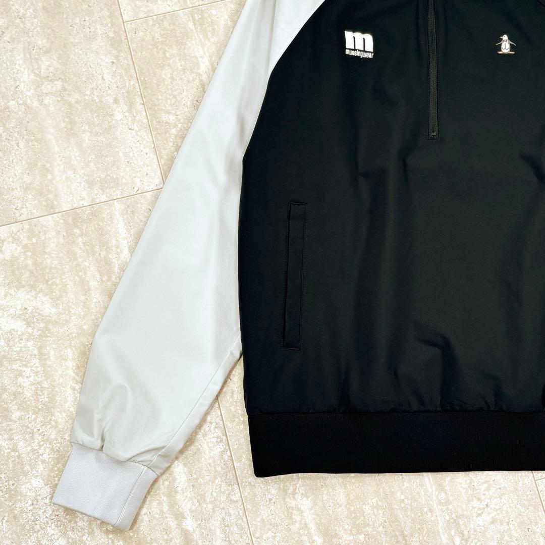 マンシングウェア Munsingwear スニード 黒xグレー 薄手 メンズ