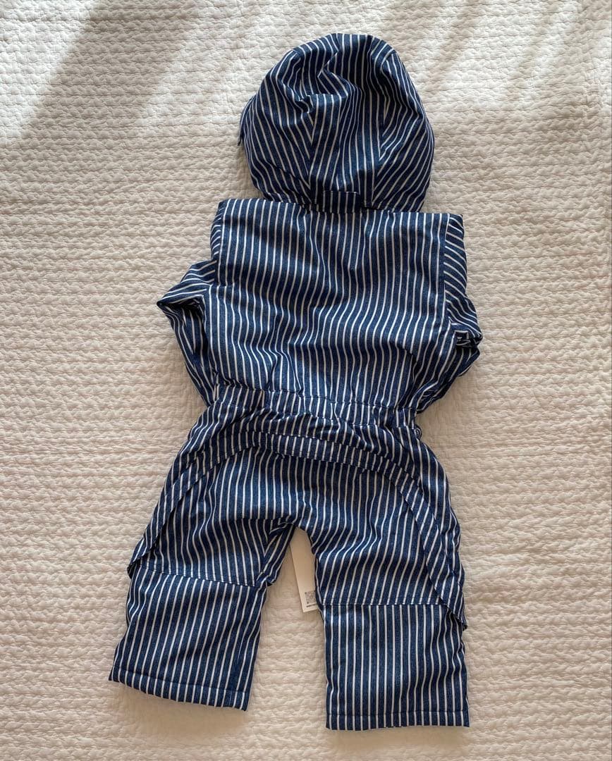 【komat】YUK❄︎スキーウェア ストライプ ヒッコリー　70〜85cm