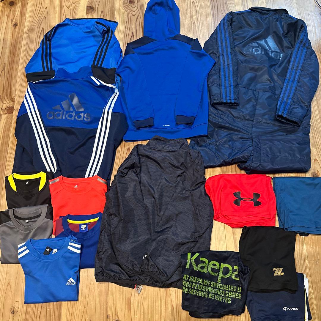 【長ズボン追加】サッカーウェア 17点セット Tシャツ・長パンツ・ショートパンツ