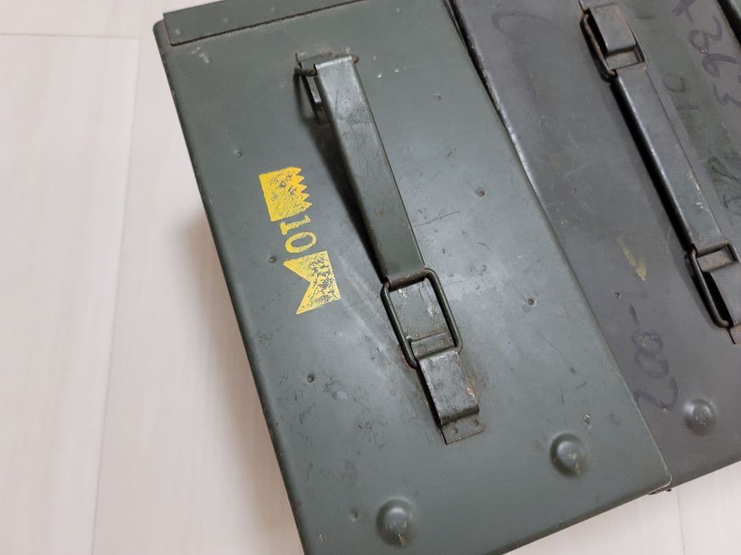 【20年モノ】アメリカ軍　アーモ缶　３個セット弾薬箱　米軍放出品　本物