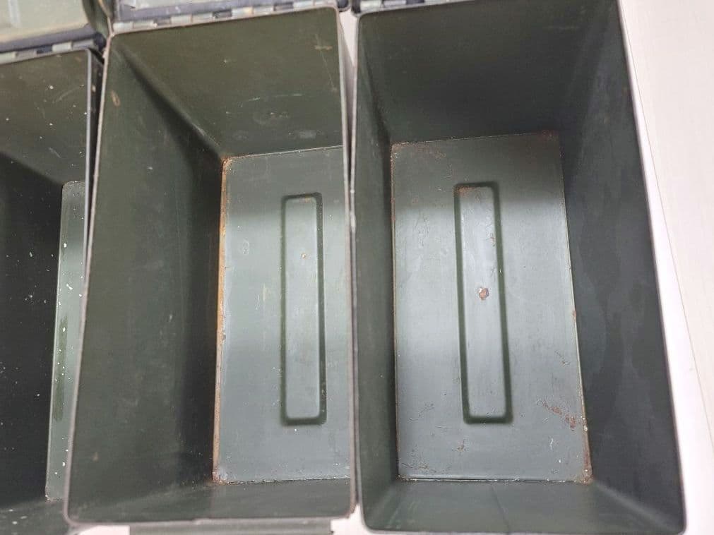 【20年モノ】アメリカ軍　アーモ缶　３個セット弾薬箱　米軍放出品　本物