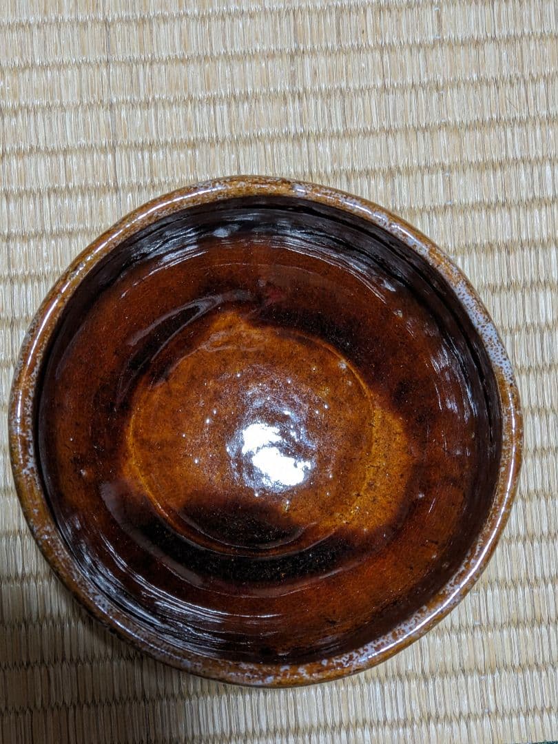 ⭐茶道具 大樋焼 大判印 飴釉 茶盌 抹茶碗 アンティーク 骨董品