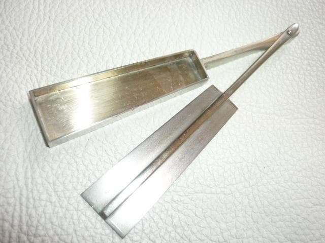 ◆美品 1950年代！三越百貨店 銀製 シルバー 扇形 楊枝入れ 重さ28.4ｇ