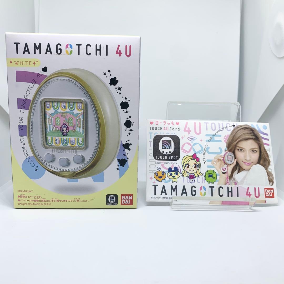 未開封品◎たまごっち TAMAGOTCHI 4U ホワイト ローラっちカード付き