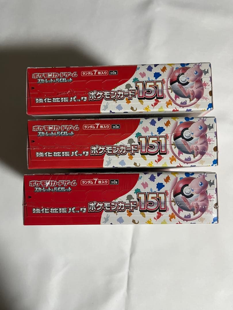 【シュリンク付】 151 BOX 3箱 セット ポケモンカードゲーム