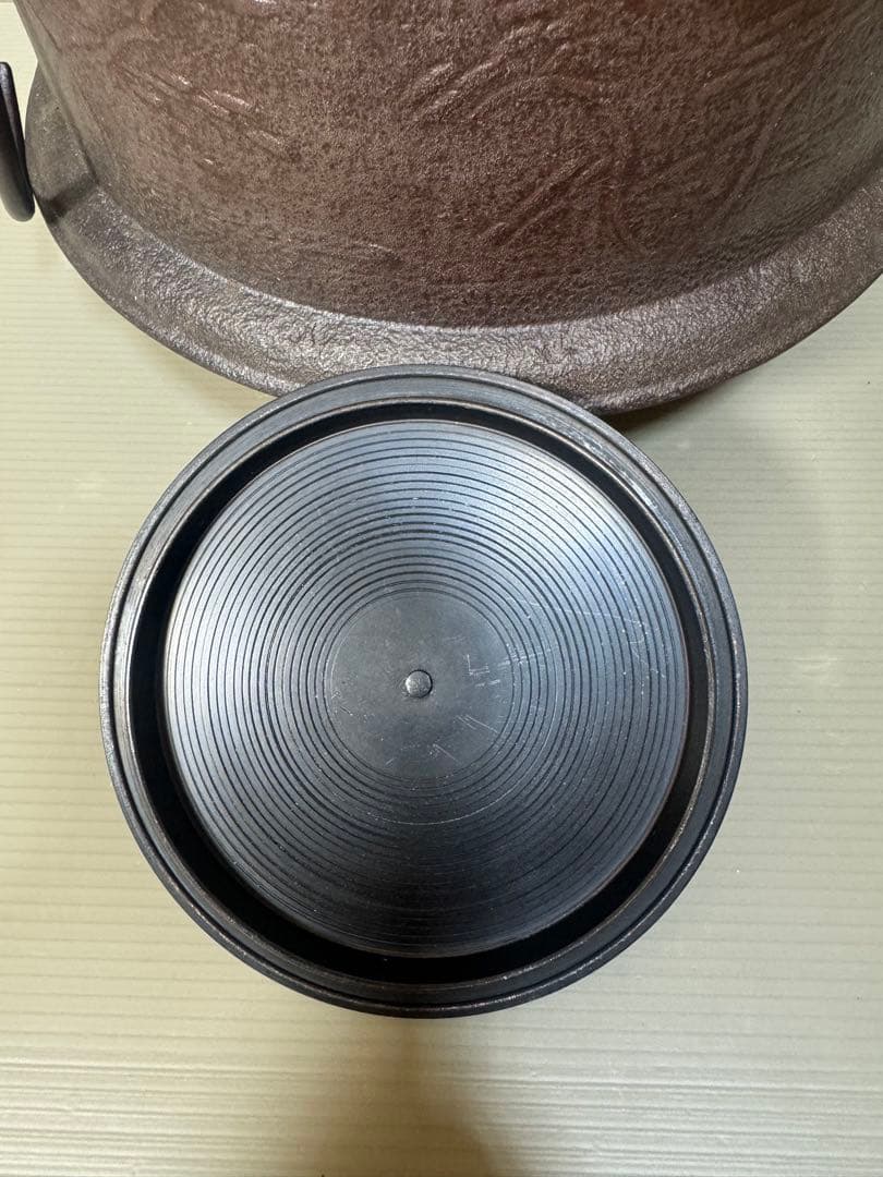 2248 茶道具 人間国宝 釜師 高橋敬典作 真形羽釜 鐶付