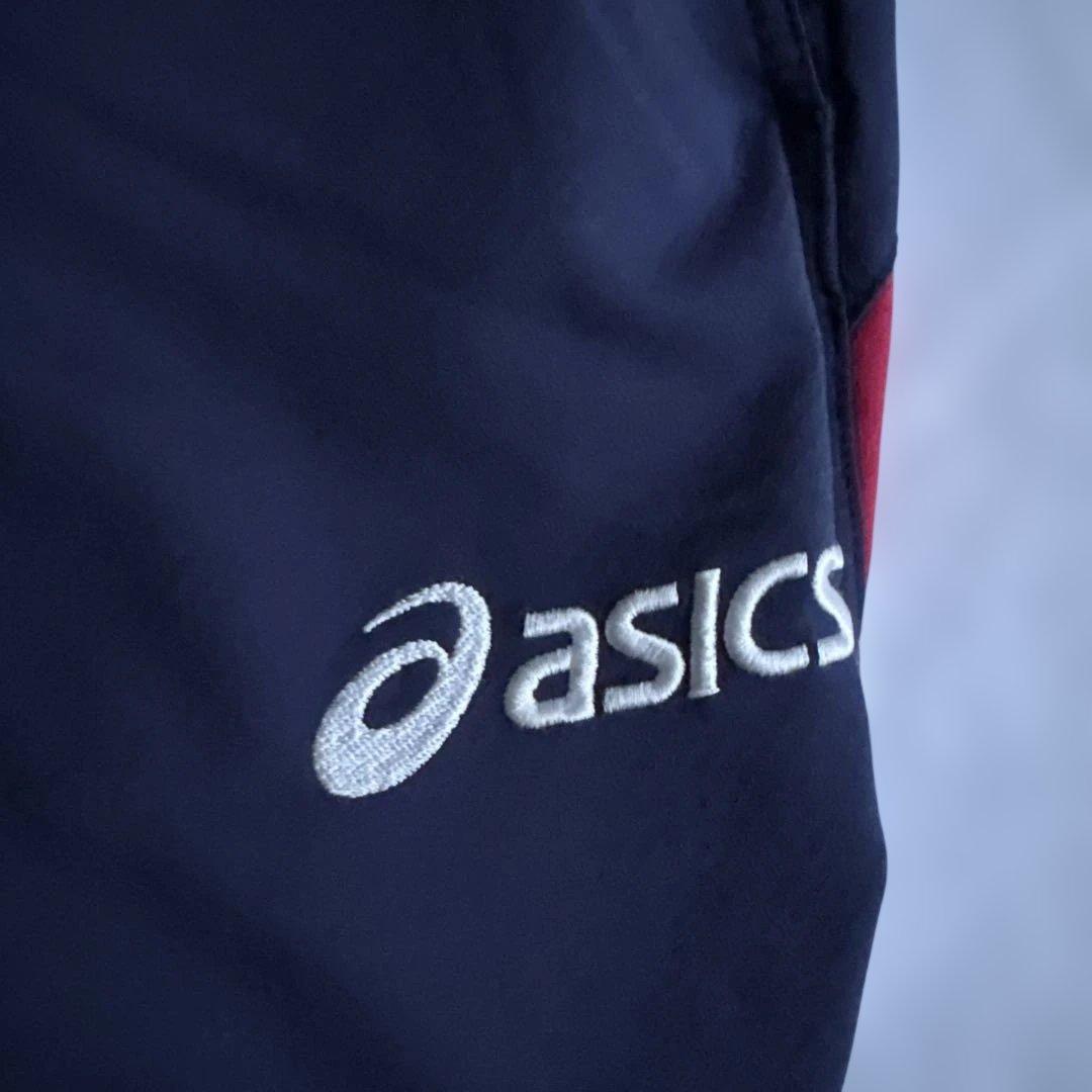 レア　北京2008五輪 日本代表 ASICS公式ジャージパンツ ネイビー赤